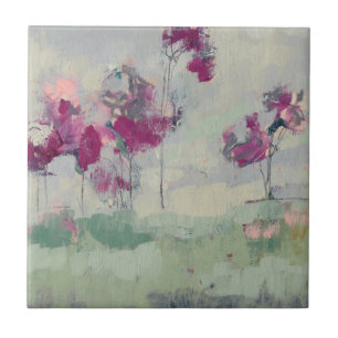 Fuchsia Treeline Tile