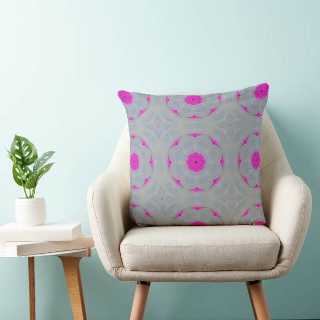 "Fuchsia Whisper" Throw Pillow (Chair)