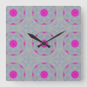 "Fuchsia Whisper" Wall Clock