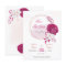 fuchsia & white flowers wreath save the date