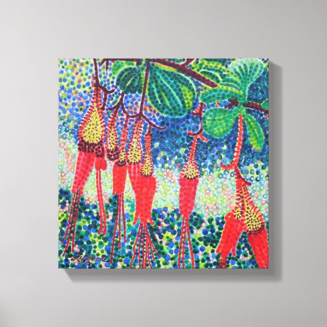 Fuchsiaflower Gooseberry Stretched Canvas Print (Front)