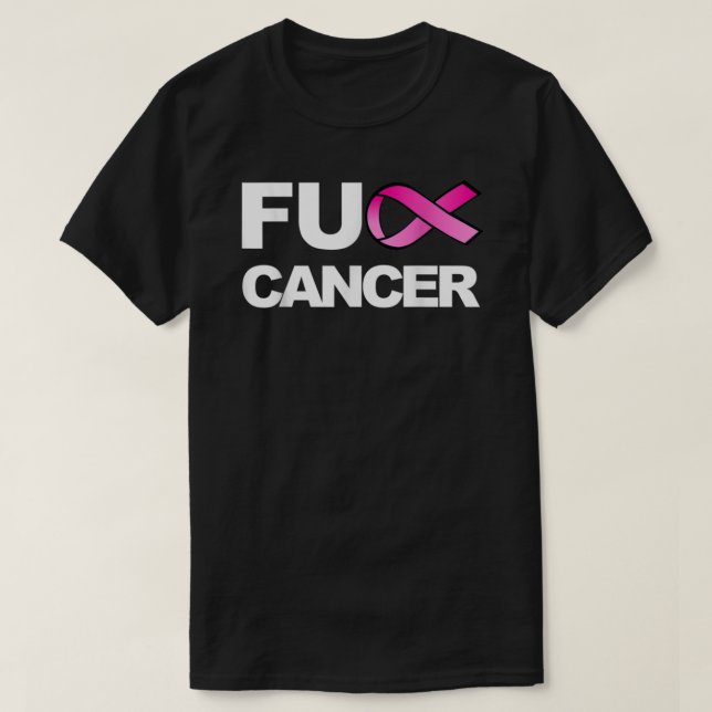 Fuck-Cancer-Tshirt-For-Breast-Cancer-Awareness- Cl T-Shirt (Design Front)