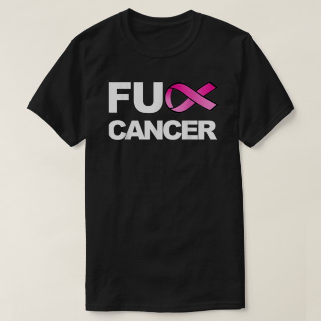 Fuck-Cancer-Tshirt-For-Breast-Cancer-Awareness- Pe T-Shirt (Design Front)