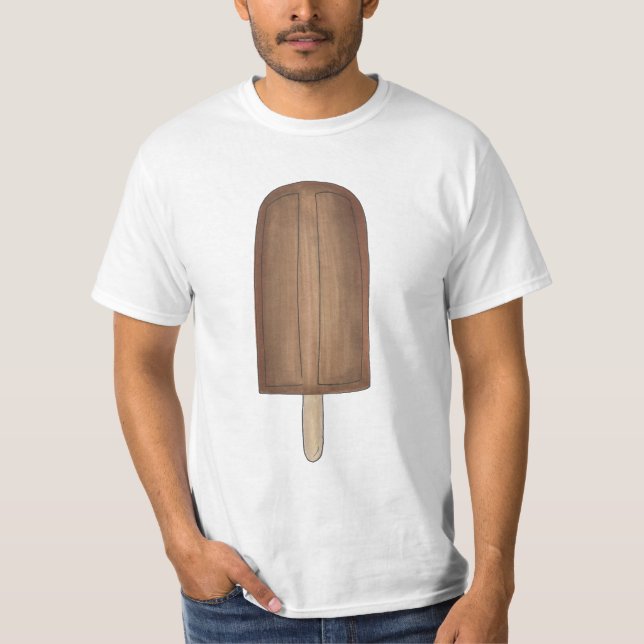 Fudge Fudgesicle Chocolate Popsicle Popsicles Tee (Front)