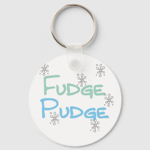 Fudge Pudge Holiday Tshirts and Gifts Key Ring