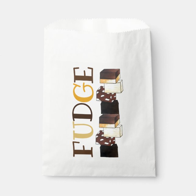Fudge Stack Confection Confectionery Candy Sweets Favour Bags (Front)