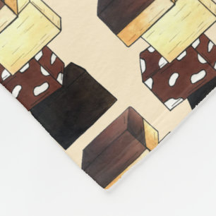 Fudge Stack Confection Confectionery Candy Sweets Fleece Blanket