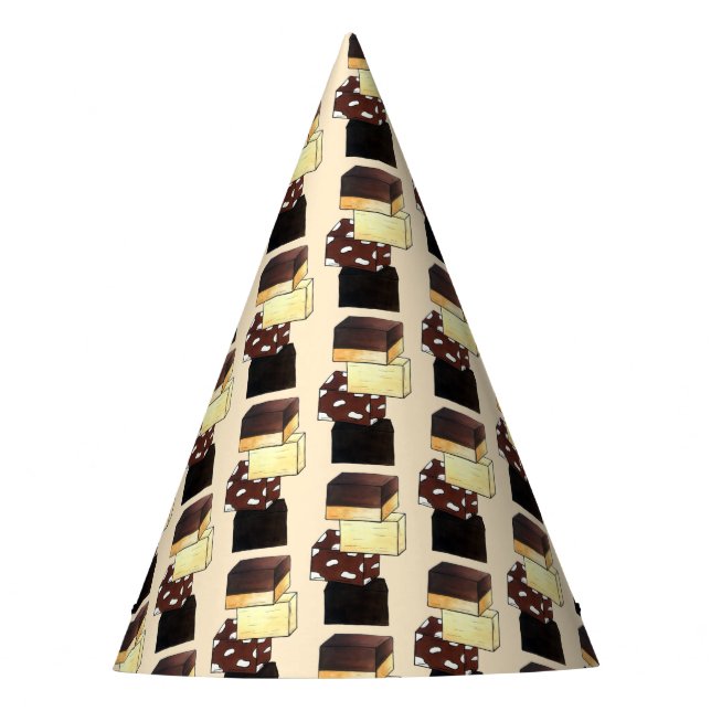 Fudge Stack Confection Confectionery Candy Sweets Party Hat (Front)