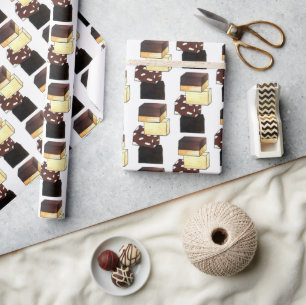 Fudge Stack Confection Confectionery Candy Sweets Wrapping Paper