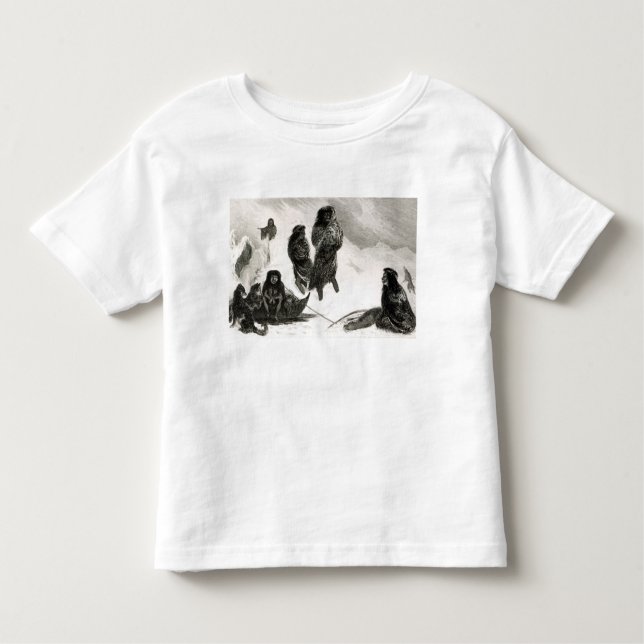 Fuegians going to trade in Zapallos Toddler T-Shirt (Front)