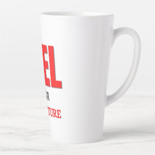 Fuel Your Adventure – Outdoor Motorcycle Typograph Latte Mug