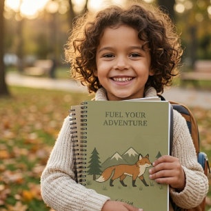 Fuel Your Adventure Personalised Fox Notebook