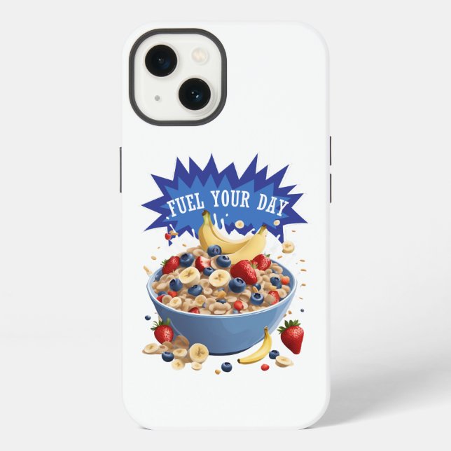 Fuel Your Day Cereal iPhone Case (Back)