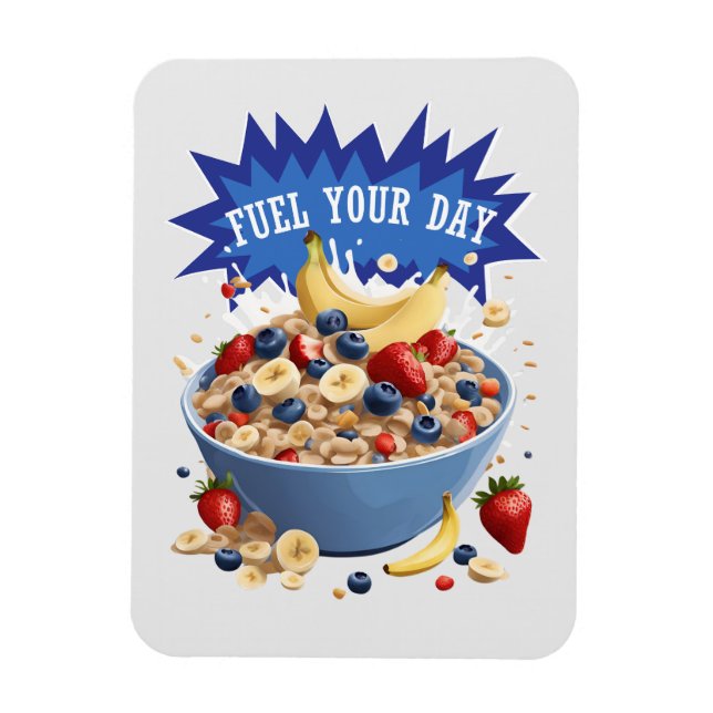 Fuel Your Day Cereal Magnet (Vertical)