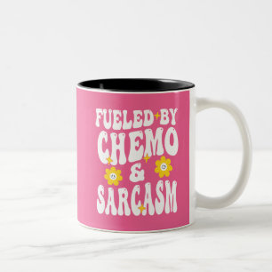 Fueled by Chemo and Sarcasm Funny Chemotherapy Can Two-Tone Coffee Mug