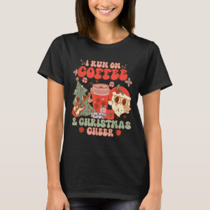 Fueled By Coffee &amp; Christmas Cheer Funny Coffe T-Shirt