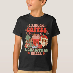 Fueled By Coffee &amp; Christmas Cheer Funny Coffe T-Shirt