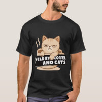 Fueled by Coffee and Cats Cute Sleepy Cat