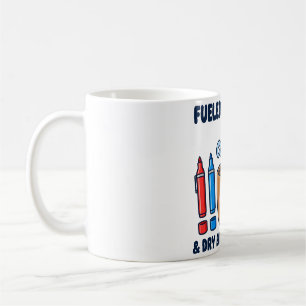 Fueled by Coffee Dry Erase Markers Mug