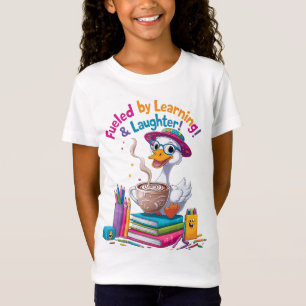 Fueled by Learning GooseTshirt– Back to School Fun T-Shirt