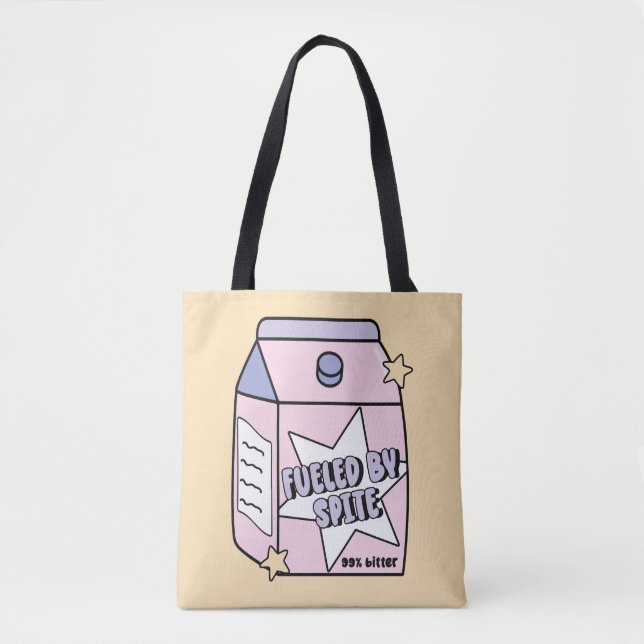 Fueled by spite 99% bitter tote bag (Front)