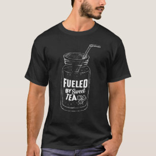 Fueled By Sweet Tea Glass Drink tea lover Drinking T-Shirt