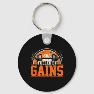 Fuelled 1 By Gain Bodybuilding Gym  Key Ring