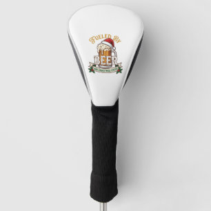 Fuelled Beer Christmas Cheer Mug Santa Hat Holly Golf Head Cover