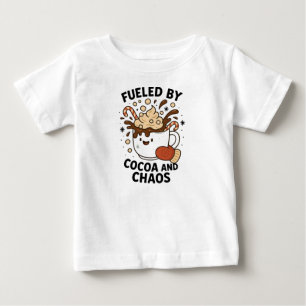 Fuelled by Cocoa and Chaos – Cute Christmas Baby T-Shirt