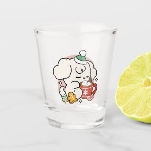 Fuelled by Cocoa and Puppy Dreams – Cute Winter Do Shot Glass