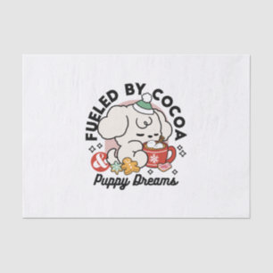 Fuelled by Cocoa and Puppy Dreams – Cute Winter Do Tissue Paper
