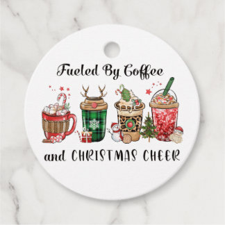 Fuelled by Coffee and Christmas Cheer Favour Tags