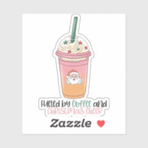 Fuelled By Coffee and Christmas Cheer Sticker
