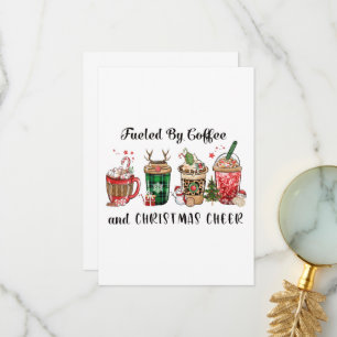 Fuelled by Coffee and Christmas Cheer Thank You Card