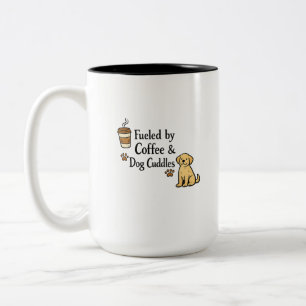 Fuelled By Coffee And Dog Cuddles Mug Funny Dog