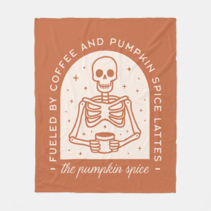 Fuelled By Coffee and Pumpkin Spice Lattes Fleece Blanket