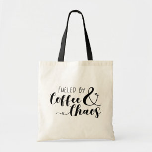 Fuelled By Coffee & Chaos Tote Bag