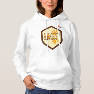 Fuelled by Coffee & Dog Hair – Funny Pet lover Hoodie