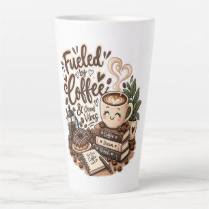 Fuelled by Coffee & Good Vibes – Cute Coffee Lover Latte Mug