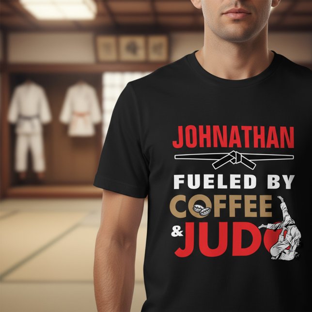Fuelled by Coffee & Judo Funny Cool Tri-Blend Shirt (Creator Uploaded)