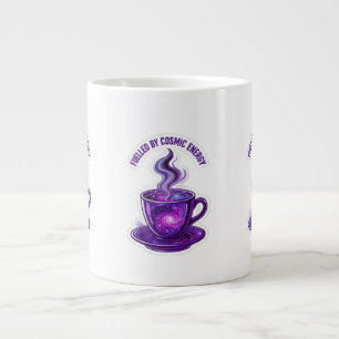 Fuelled by Cosmic Energy Galaxy Coffee Cup Sticker
