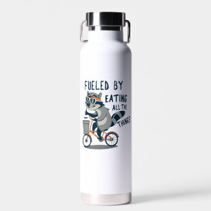 Fuelled By Eating All The Things Racoon Cycling Water Bottle