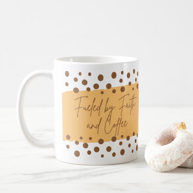 Fuelled by Faith and Coffee Mug (With Donut)