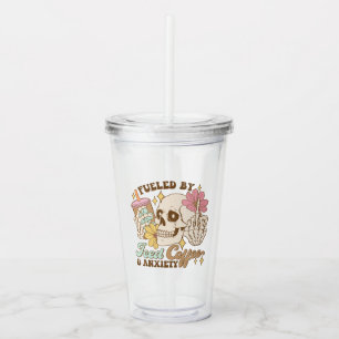 Fuelled by Iced Coffee And Anxiety Tumbler