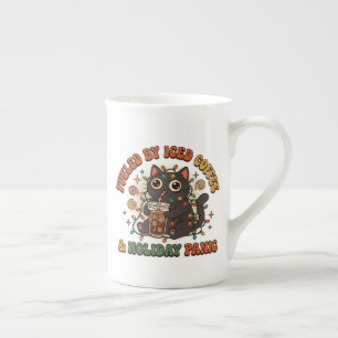 Fuelled By Iced Coffee And Holiday Panic Funny Bone China Mug