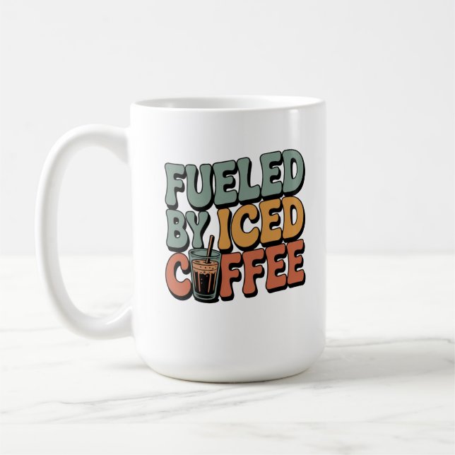 Fuelled by Iced Coffee Mug (Left)