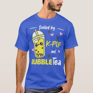 Fuelled By K-Pop And Bubble Tea Kawaii Boba Tea Mu T-Shirt