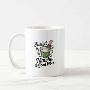 Fuelled by Matcha & Good Vibes – Cute Tea Lover Mu Coffee Mug