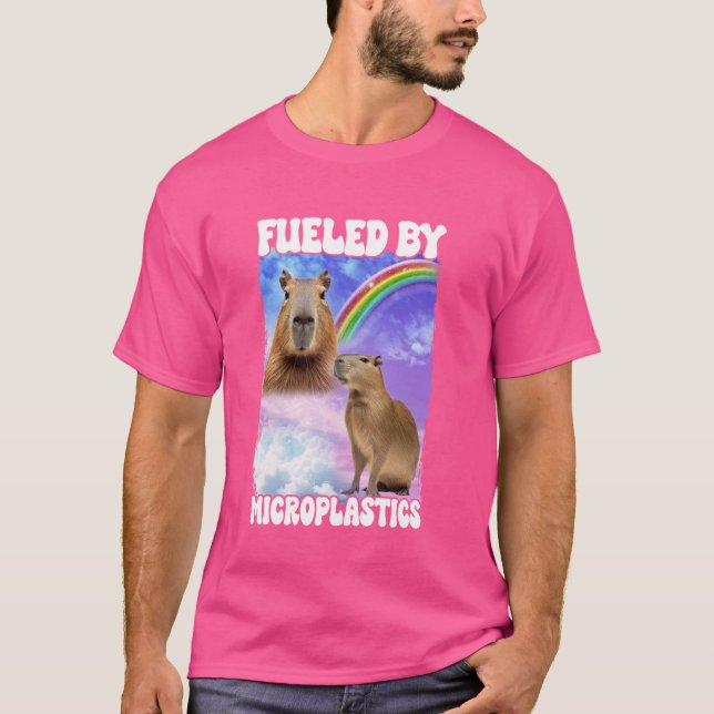 Fuelled By Microplastics Capybara T-Shirt (Front)