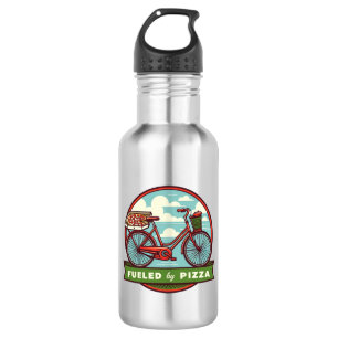 Fuelled By Pizza Bike 532 Ml Water Bottle